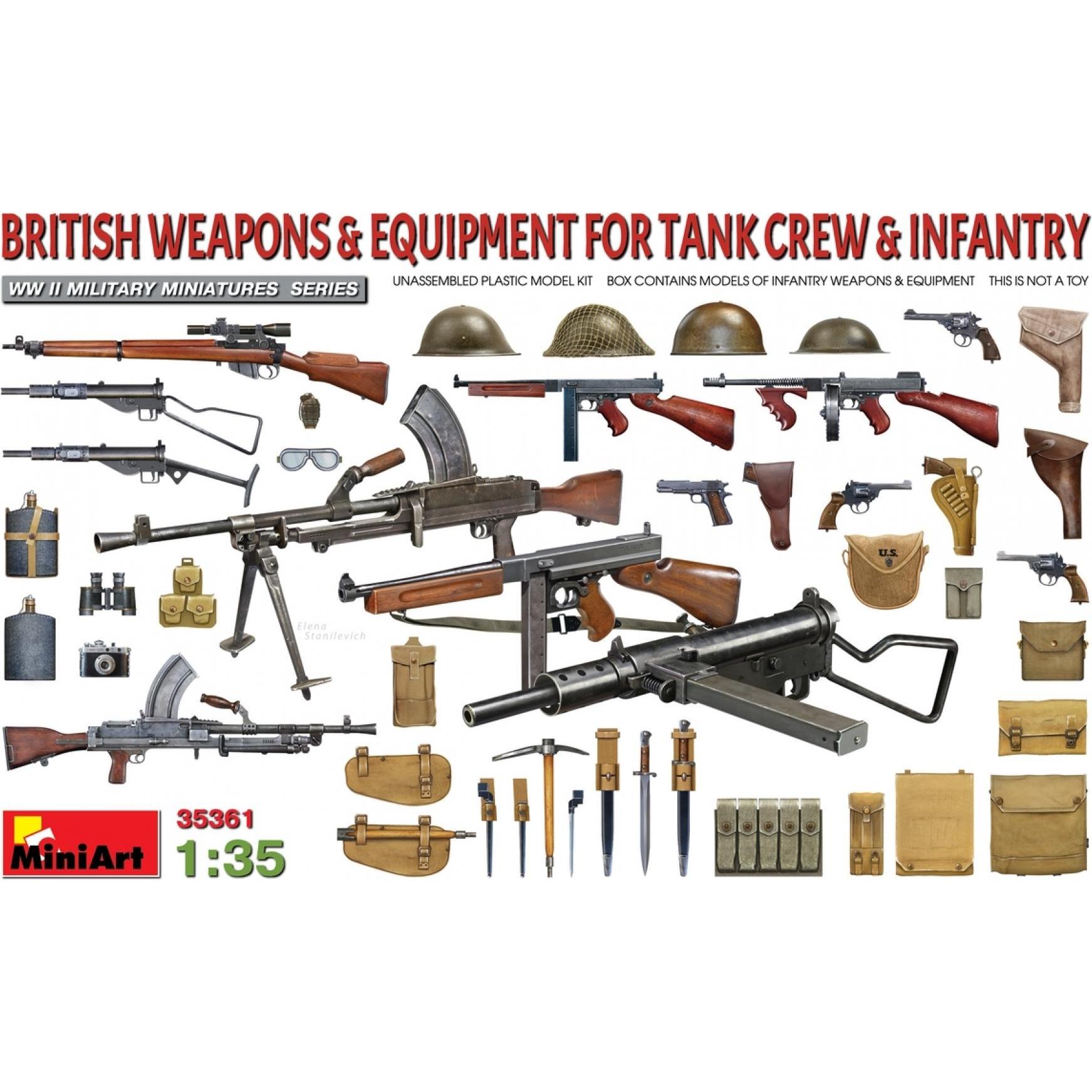 Bild von Mini art British Weapons & Equipment For Tank Crew & Infantry