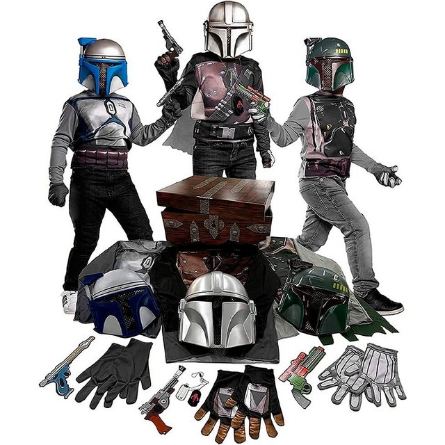 Bild von Rubie´s Kostüm Star Wars - Kopfgeldjäger Kostümbox für Kinder, Große Verkleidungskiste zum kleinen Preis: Pre Vizsla, Boba Fett Man