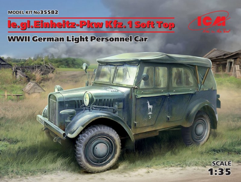 Bild von ICM le.gl.Einheitz-Pkw Kfz.1 Soft Top,WWII German Light Personnel Car