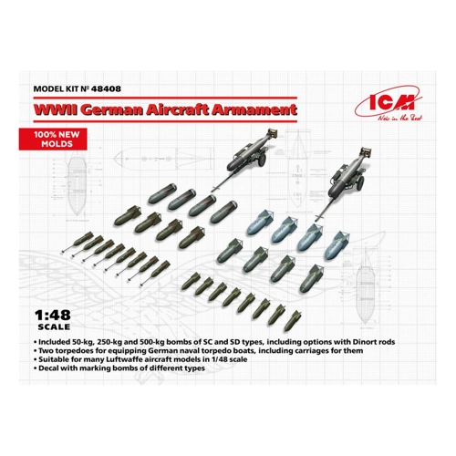Bild von ICM 48408 - 1:48 WWII German Aircraft Armament