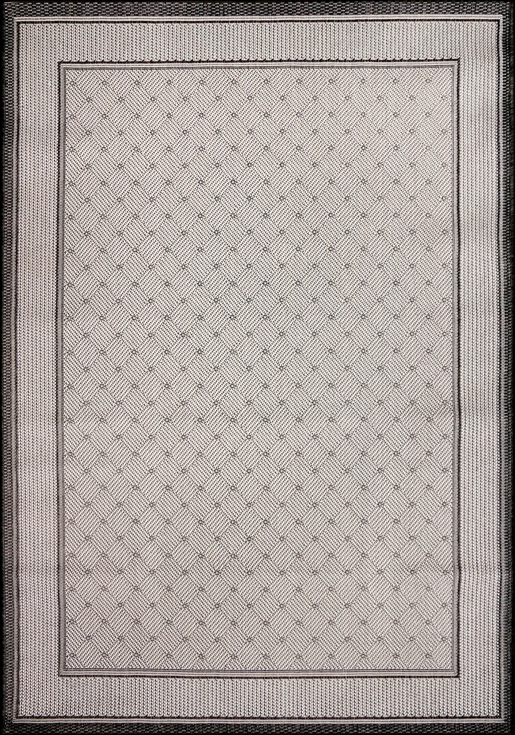 Bild von andas Teppich "Faberg", rechteckig, 5 mm Höhe, Flachgewebe, Sisal-Optik, mit Bordüre, pflegeleicht, Scandi
