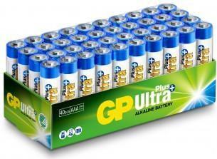 Bild von GP Batteries Ultra Plus Alkaline 24AUP/LR03, Einwegbatterie, AAA, Alkali, 1,5 V, 40 Stück(e), Mehrfa (40 Stk., AAA), Batterien + Akkus