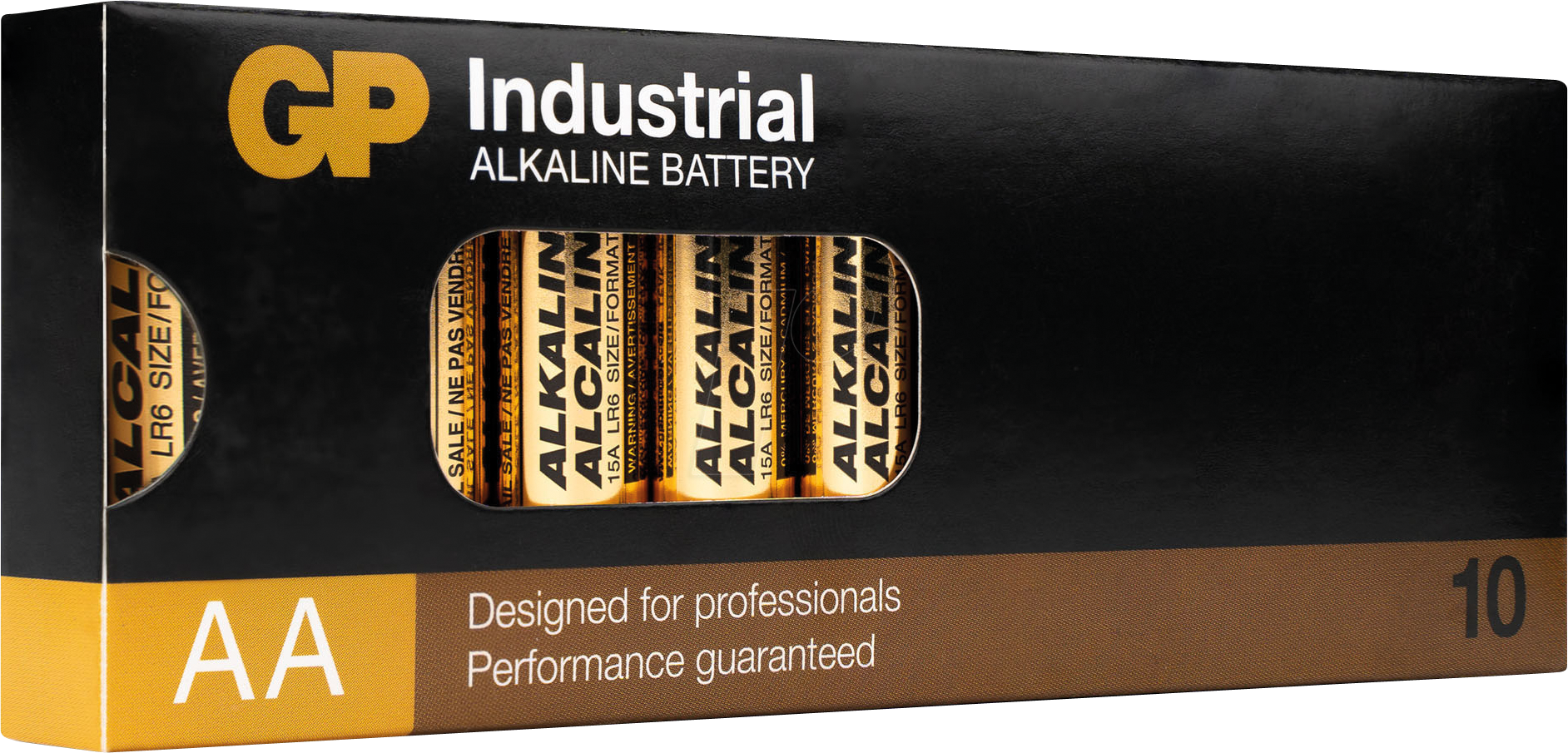 Bild von GP Batteries GP Batterie Alkaline AA, Mignon, LR6, 1,5 V, Industrial, 10 Stück (10 Stk.), Batterien + Akkus