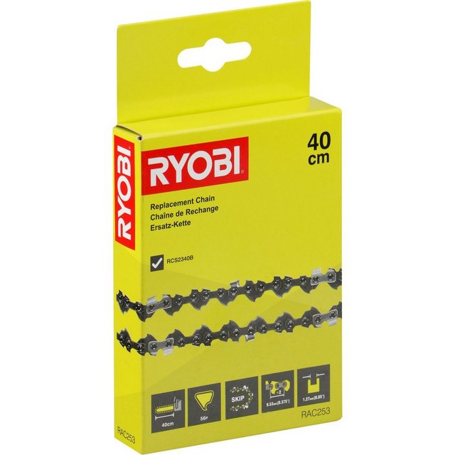 Bild von RYOBI 40cm Ersatzkette Sägekette 5132004345 RAC253 (kompatibel mit RCS2340B)