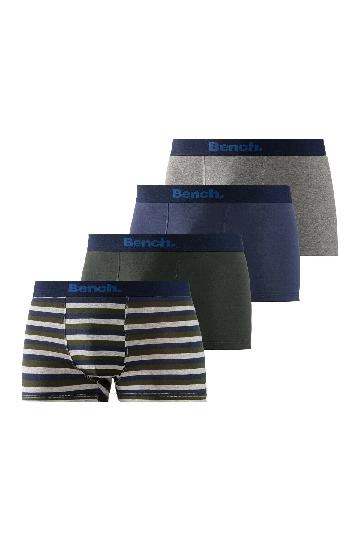 Bild von BENCH Boxershorts Grün Gestreift für Herren - M
