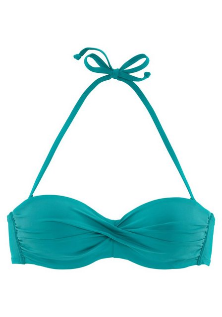 Bild von s.Oliver Bandeau-Bikini-Top »Spain«, in unifarben mit Wickeloptik
