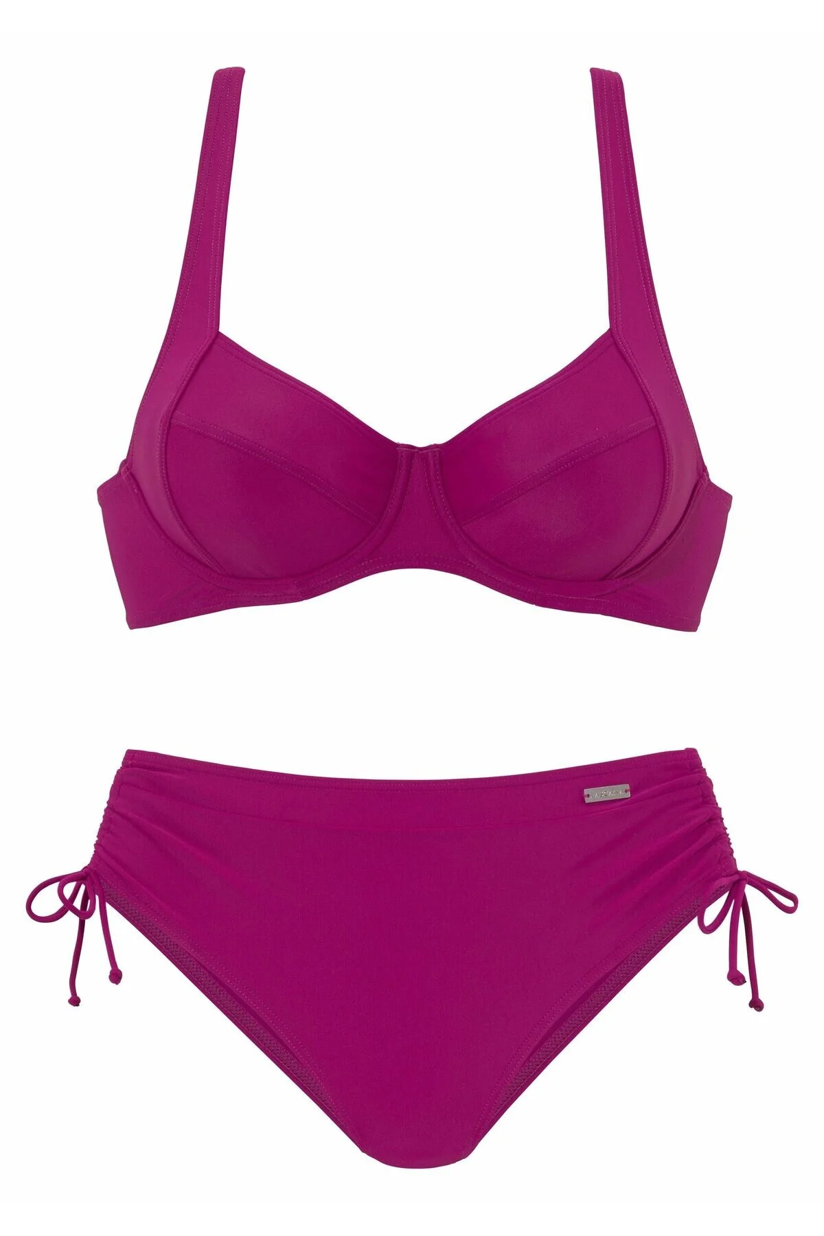 Bild von LASCANA Bikini-set Rot Unifarben für Damen - 40E
