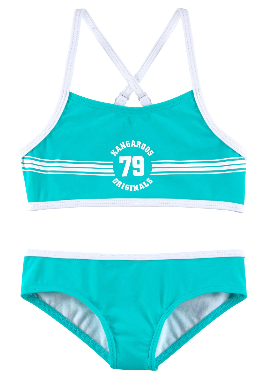 Bild von KangaROOS Bustier-Bikini "Sporty", mit sportlichem Frontdruck