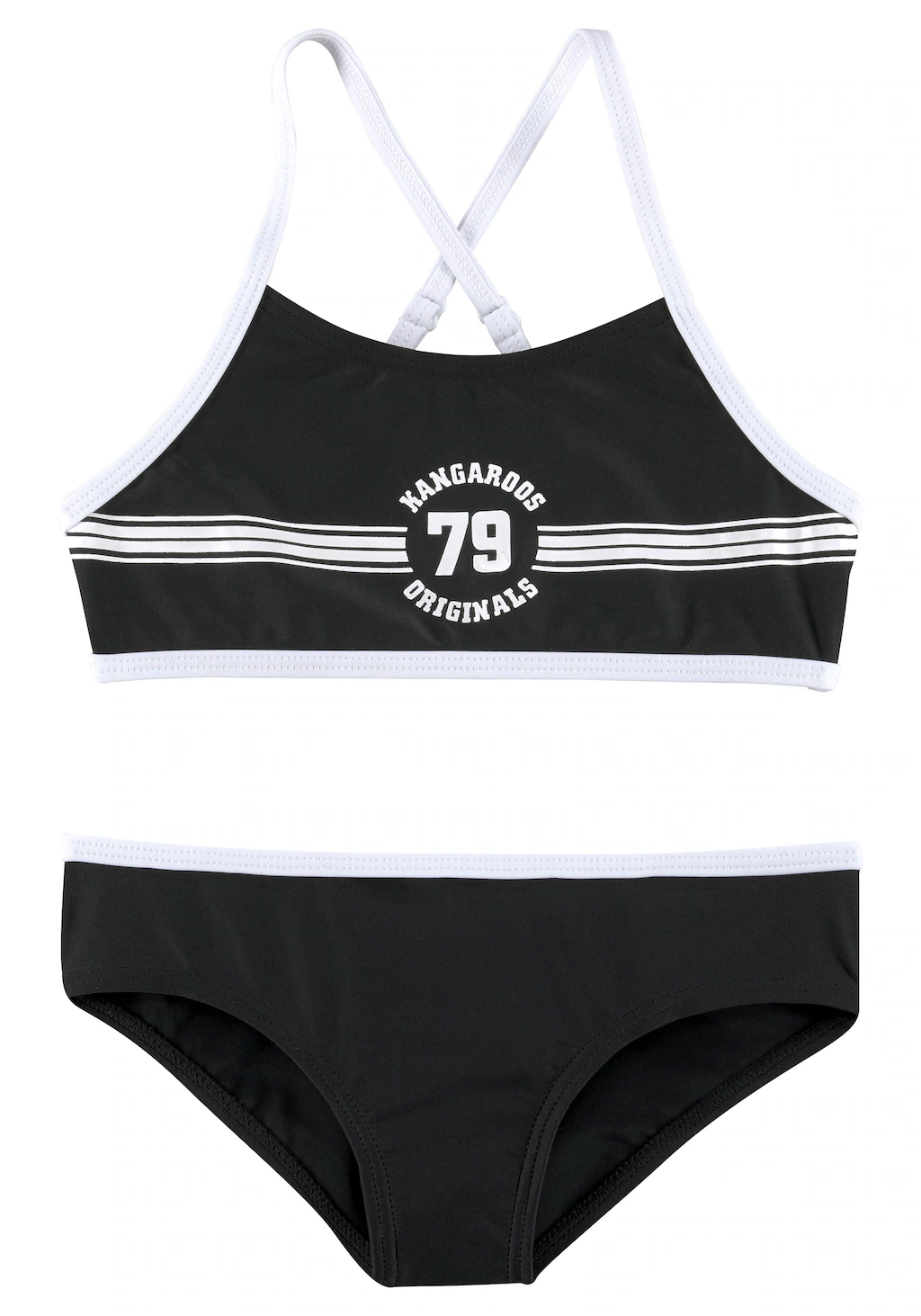 Bild von KangaROOS Bustier-Bikini "Sporty", mit sportlichem Frontdruck