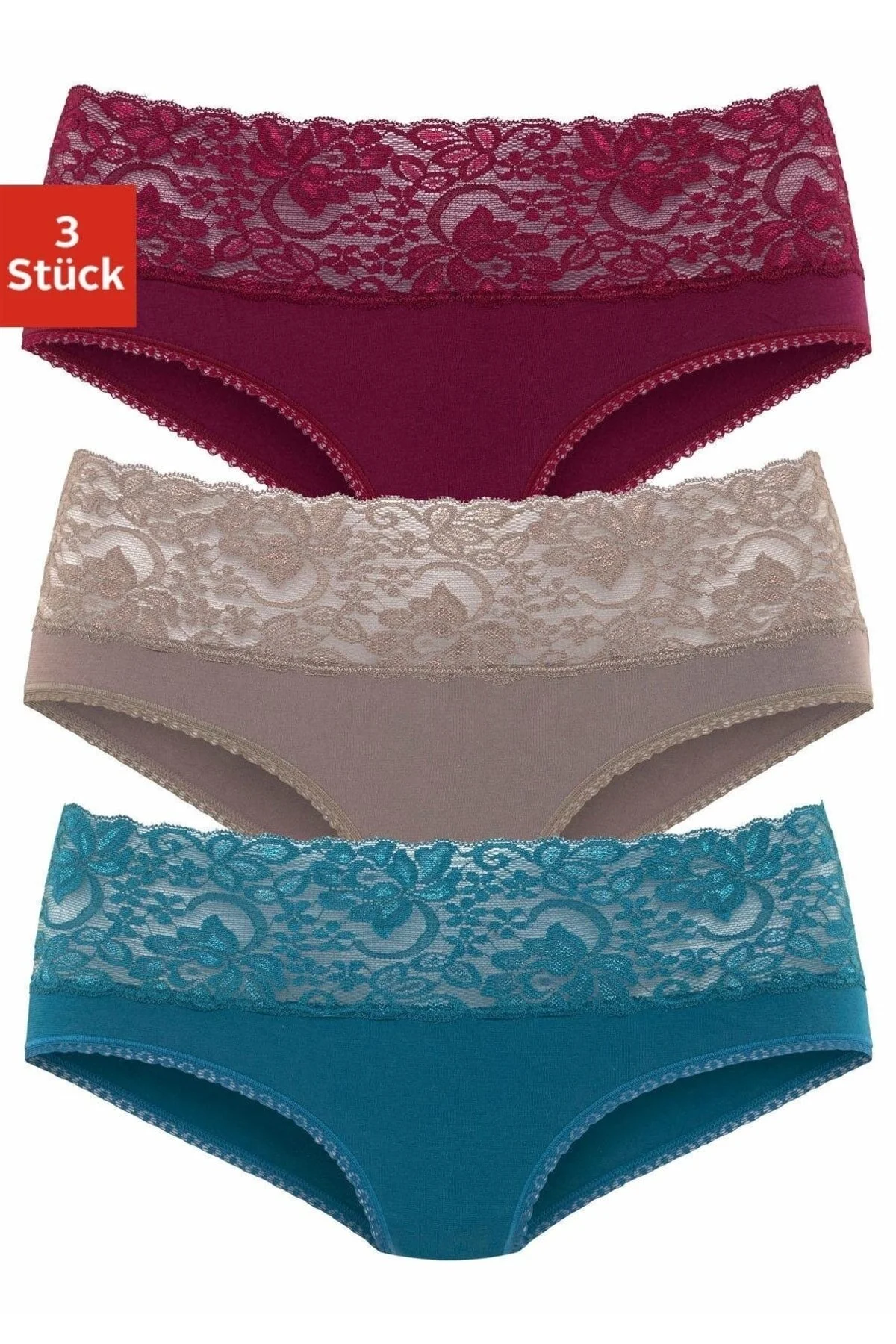 Bild von Vivance Slip Rot Unifarben für Damen - 48