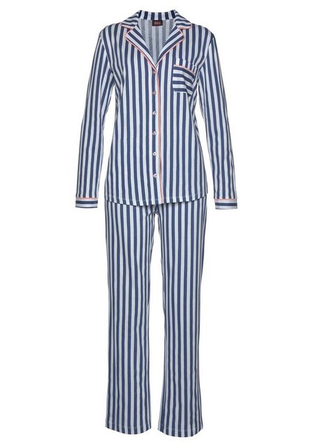 Bild von H.I.S Pyjama, (2 tlg.), in klassischem Schnitt mit Streifenmuster