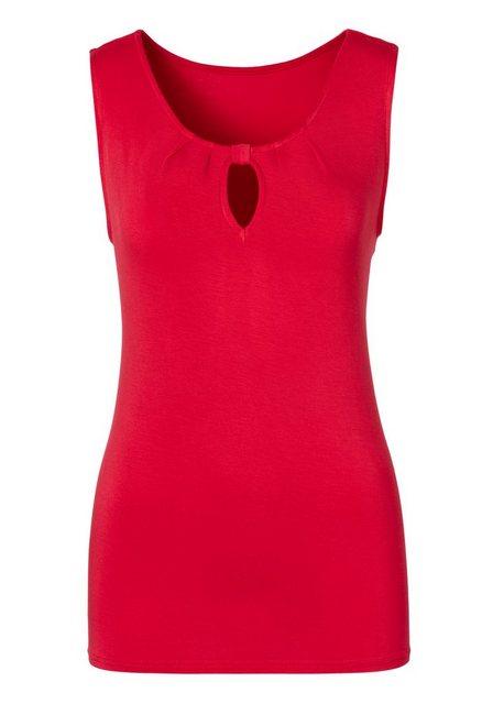 Bild von LASCANA Shirttop »mit kleinem Cut-Out am Ausschnitt«, (2er-Pack), aus weichem Viskose-Stretch