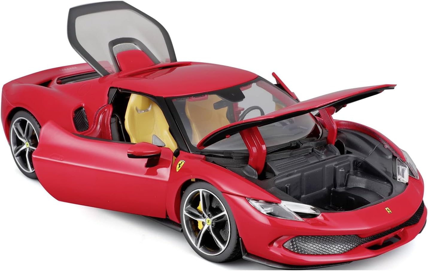 Bild von BBURAGO Ferrari 296 GTB R&P – Realistisches Auto im Maßstab 1:18, offizielles Lizenzprodukt von Ferrari, Empfohlenes Alter 3+ Jahre