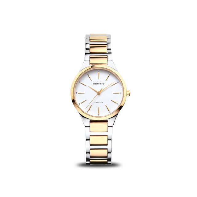 Bild von Bering Quarzuhr Bering Titanium silber/gold glänzend 15630-701, Bering Titanium silber/gold glänzend 15630-701