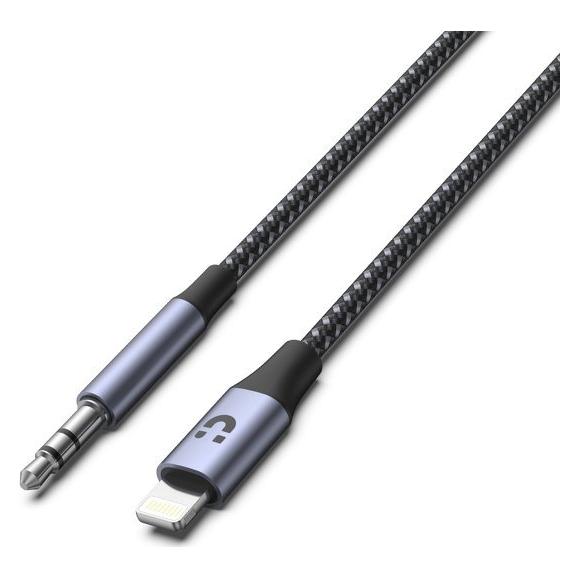 Bild von Unitek Kabel USB Lightning - Miniklinke 3,5 mm 1 m Schwarz (M1209A) (1 m, Lightning), Audio Kabel