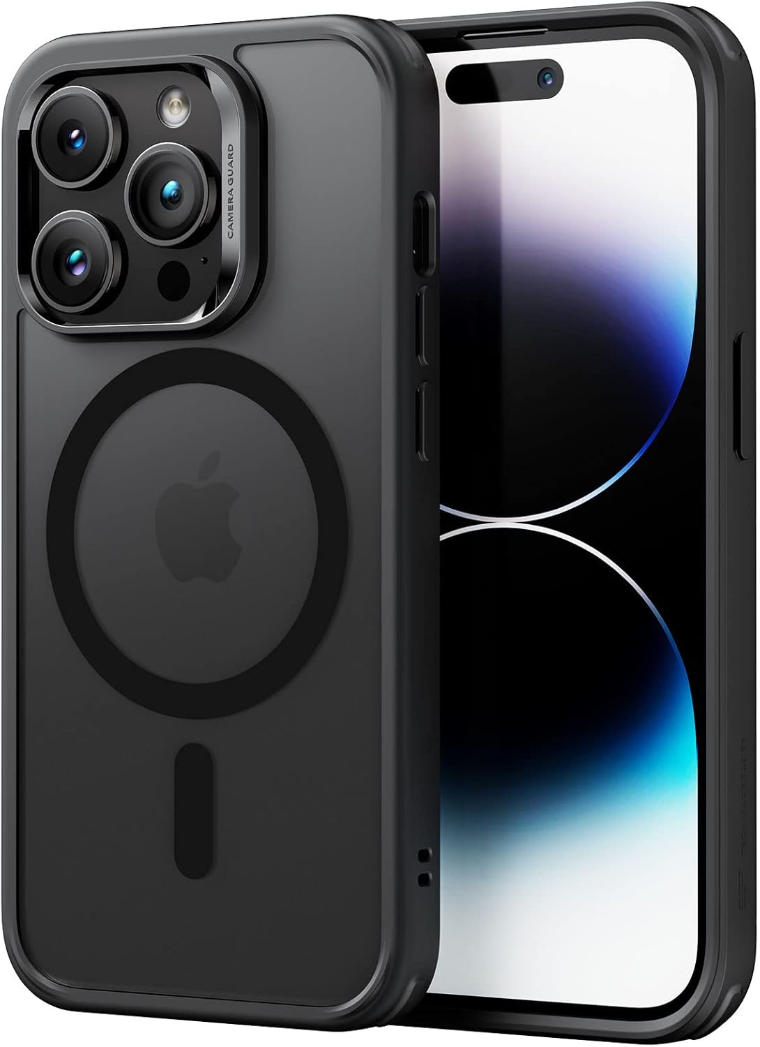Bild von ESR für iPhone 14 Pro Max Hülle, kompatibel mit MagSafe, Classic Hybrid Magnetische mit HaloLock, Militärnorm Sturzschutz Handyhülle, Kratzfeste Rückseite Case, Mattschwarz