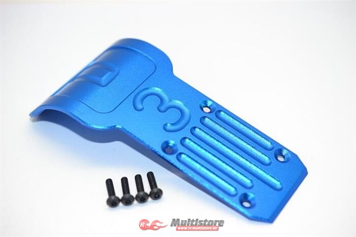 Bild von GPM Tamiya DT03 Aluminium Bumper hinten blau / GPMDT3003RB