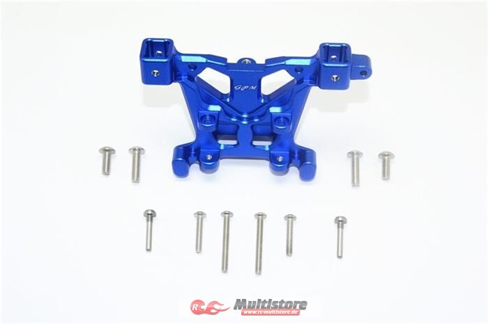 Bild von GPM TRAXXAS 1/10 E-Revo Aluminium Karosseriebefestigungshalter hinten blau / GPMER2031B