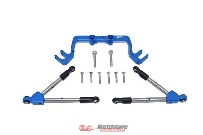 Bild von GPM TRAXXAS Hoss Alum. Spurstangen-Querlenker m. Verstärkung oben vorn blau / GPMHS049FB