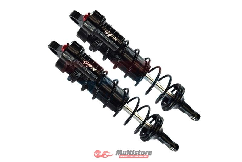 Bild von GPM TRAXXAS Sledge ALUMINIUM 6061-T6 L-SHAPE PIGGY BACK Dämpfer 128mm vorn black / SLE128F/LBKBK
