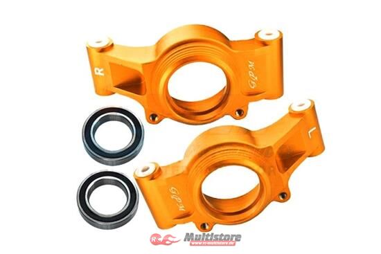 Bild von GPM TRAXXAS X-MAXX ALUMINIUM Radträger Set hinten oversized orange / TXM022LOR