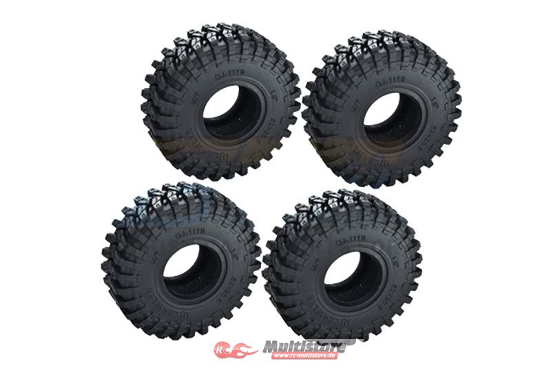 Bild von GPM TRX-4M 1.0 HighGrip-Gummi-Reifen mit Einlagen 62x20,5mm / GPMTRX4MZSP19ABK