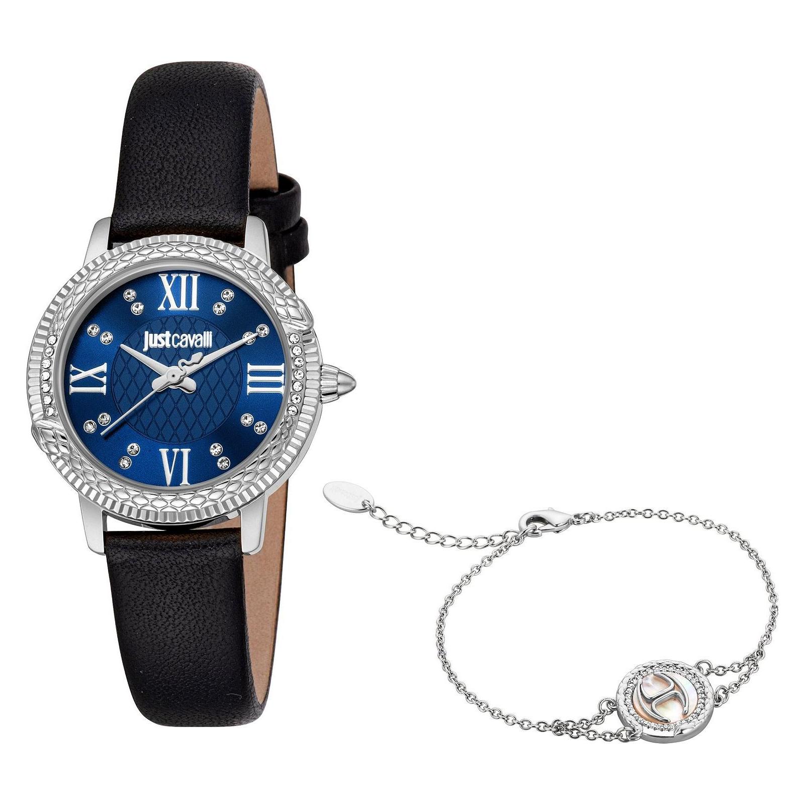 Bild von Just Cavalli, Armbanduhr, Uhren-Set, Silber, (Analoguhr, 30 mm)