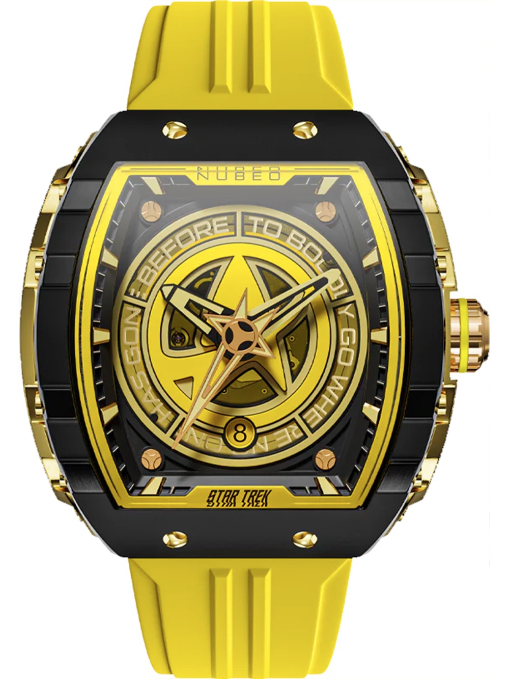 Bild von Nubeo NB-6098-01 Herrenuhr Star Trek Starfleet Automatik Limited 48mm 5ATM
