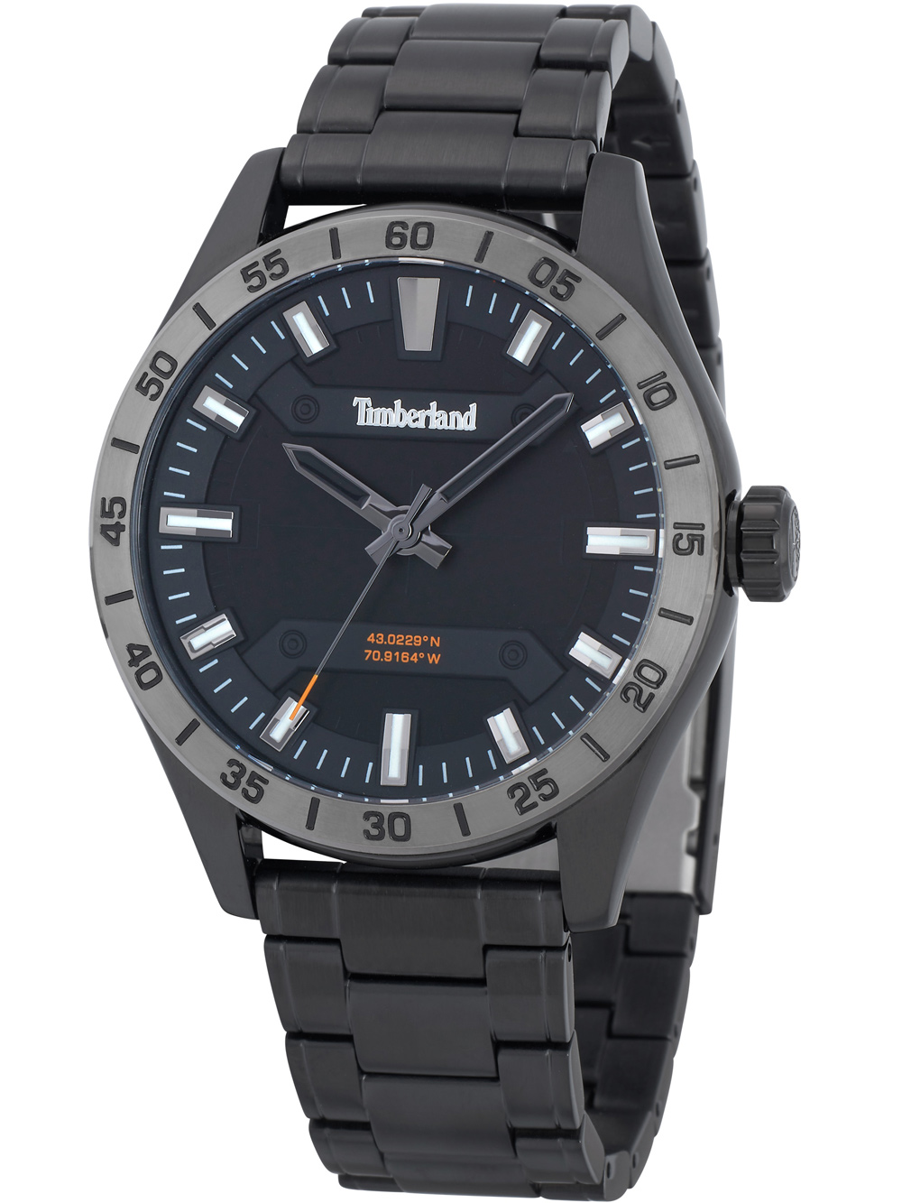 Bild von Timberland, Armbanduhr, TDWGG2201205 Calverton Herren 46mm 5ATM, Schwarz, (Analoguhr, 46 mm)