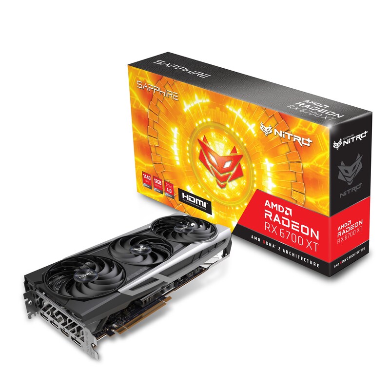 Bild von SAPPHIRE AMD Radeon RX 6700 XT OC Nitro+ Gaming Grafikkarte mit 12GB GDDR6