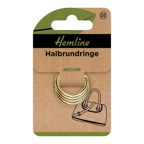 Bild von Hemline Green D RING 20MM GOLD 4PCS – Der vielseitige Begleiter für kreative Projekte