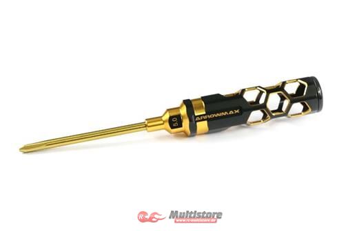 Bild von ARROWMAX Phillips Screwdriver 5.0 X 100mm Black Golden / AM440151-BG