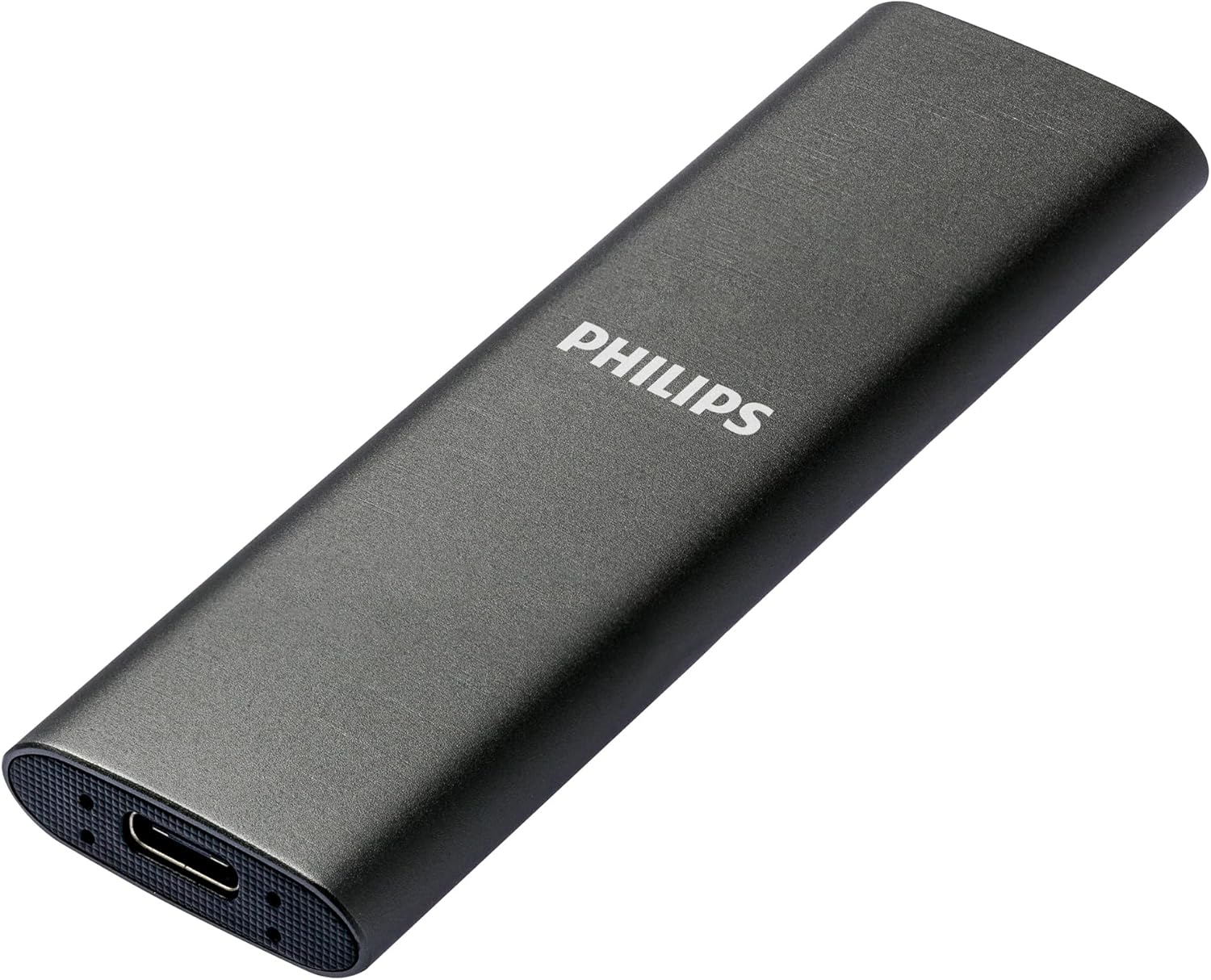 Bild von PHILIPS Externe Portable SSD 500 GB - Ultra Slim SATA Ultra Speed USB-C, Lesegeschwindigkeit bis zu 540 MB/s, Aluminium