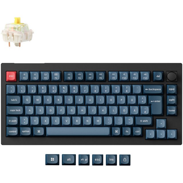 Bild von Keychron Keychron V1 Max, Gaming-Tastatur, (Hot-Swap, RGB) Tastatur