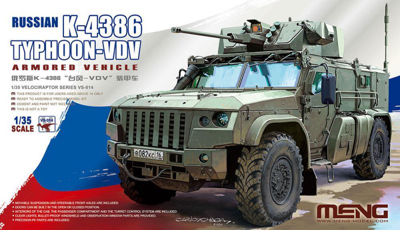 Bild von Meng Russian K-4386 Typhoon-VDV Armored Vehicle 1/35 VS-014 Fahrzeug Jeep