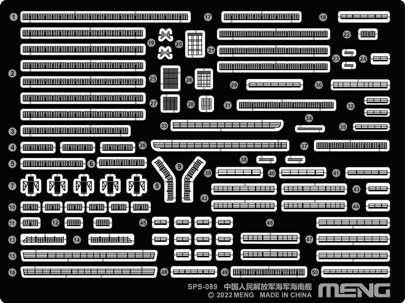 Bild von Meng-Model PLA Navy Hainan PE Parts (For PS-007)