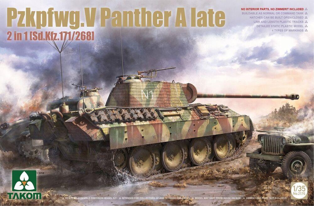 Bild von Takom Pzkpfwg.V Panther A late 2in1 (Sd.Kfz.171/268) 1/35 Panzer Tank