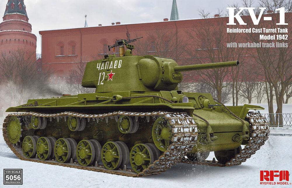 Bild von Rye Field Model KV-1 Reinforced Cast Turret Tank Model 1942