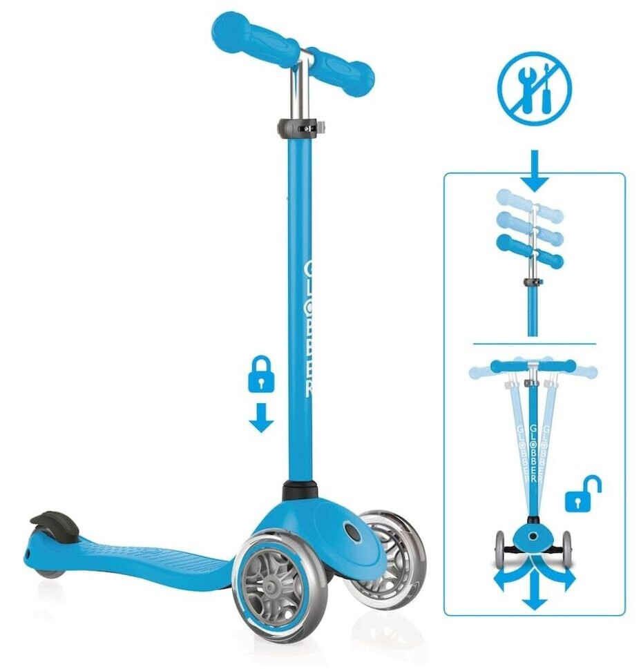 Bild von Globber Dreiradscooter PRIMO 120/80mm ABEC 5, Langlebig