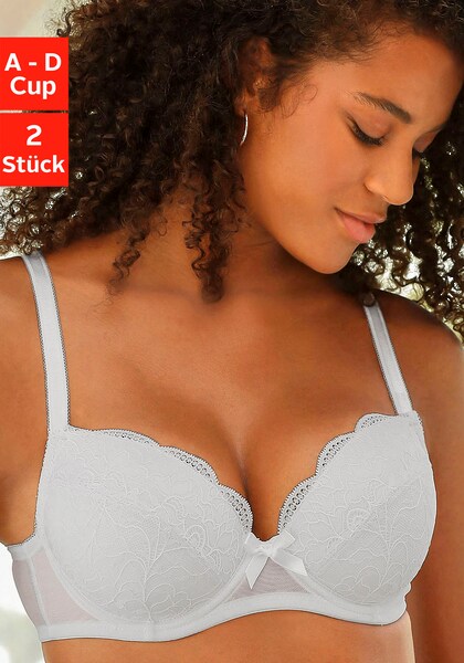 Bild von petite fleur Balconnet-BH (Packung, 2 Stück) mit hübscher Spitze, Dessous