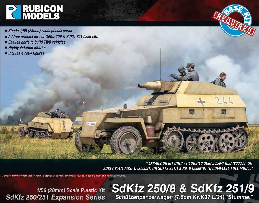 Bild von Rubicon Models Sd.Kfz. 250/8 and 251/9 Expansion for Sd.Kfz. 250/251 1/56 28mm