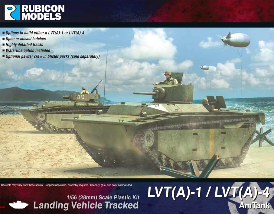 Bild von Rubicon Models LVT(A)-1 / LVT(A)-4 AmTank Landing Vehicle Tracked 1/56 28mm US