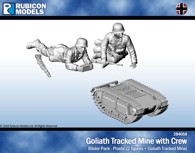 Bild von Rubicon Models German Goliath Tracked Mine with Crew 1/56 28mm German Axis