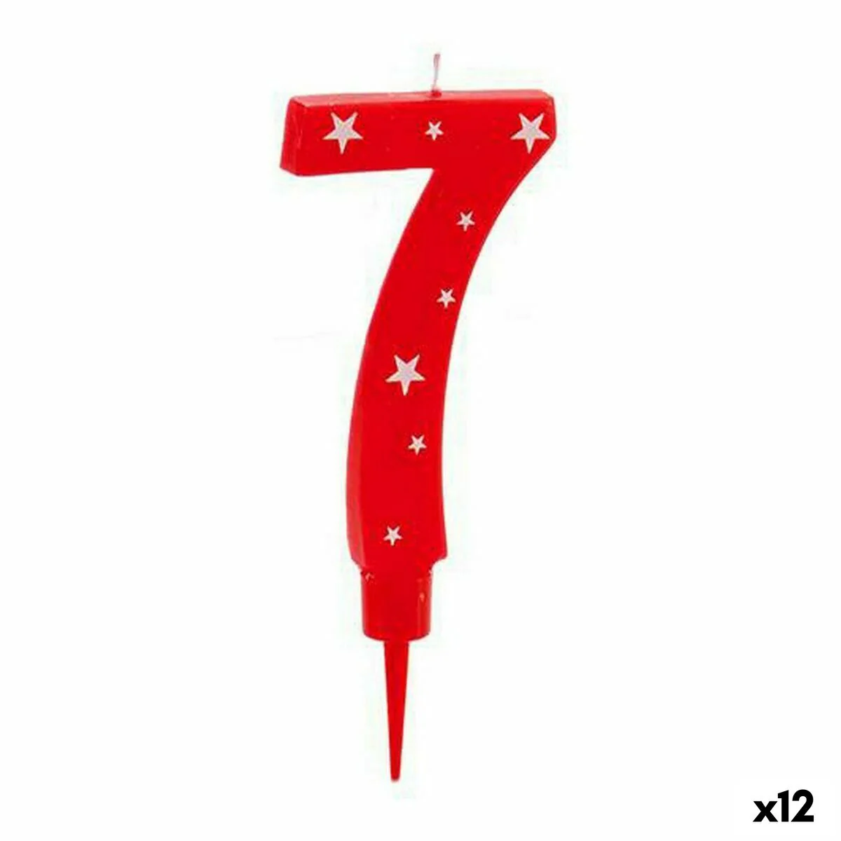 Bild von Kerze Geburtstag Zahle 7 (12 Stück)