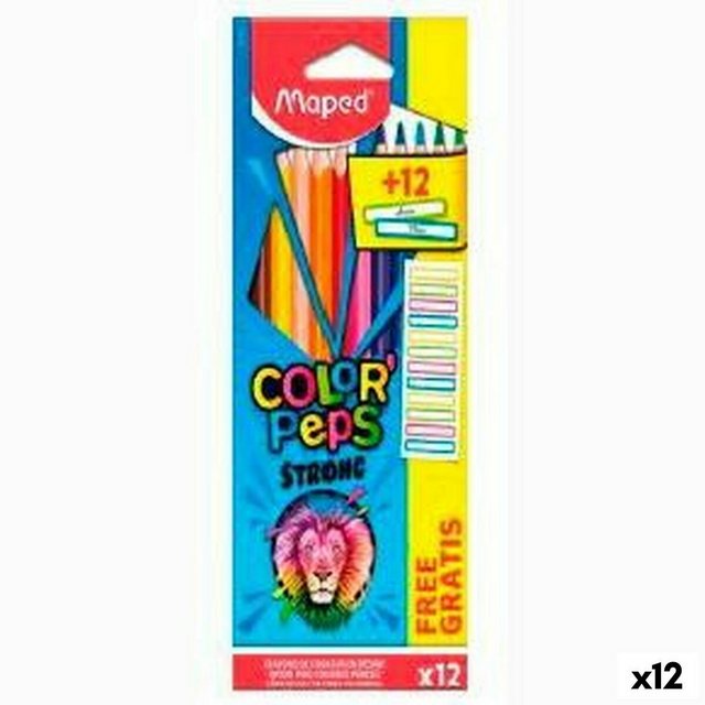 Bild von MAPED Buntstift, Buntstifte Maped Color' Peps Strong Bunt 12 Stücke (12 Stück)