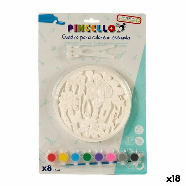 Bild von Pincello Spiel, Bastelspiel Bild Gips 3,5 x 38 x 25 cm (18 Stück)