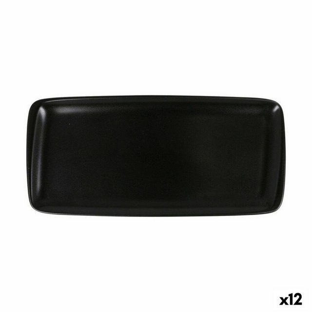 Bild von Viejo Valle Geschirr-Set, Tablett für Snacks Viejo Valle Zenci rechteckig 34 x 15 cm (12 Stück)