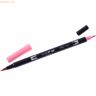 Bild von 6 x Tombow Dual-Fasermaler ABT mit Rundspitze/Pinselspitze pink