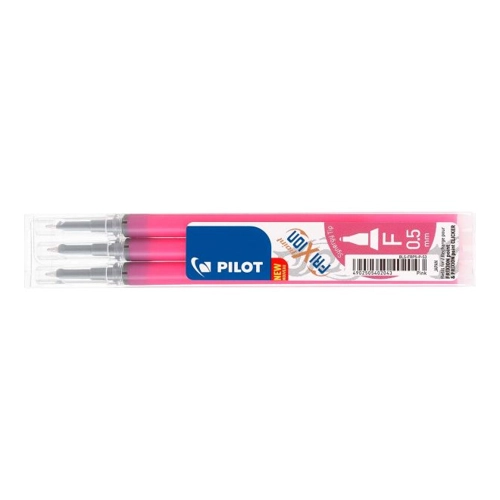 Bild von 3 Pilot Ersatzminen für Tintenroller "Frixion Point BL-FRP5" rosa