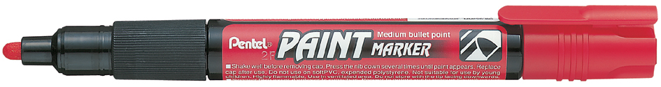 Bild von 12 x Pentel Lackmarker 2,0mm Rundspitze rot